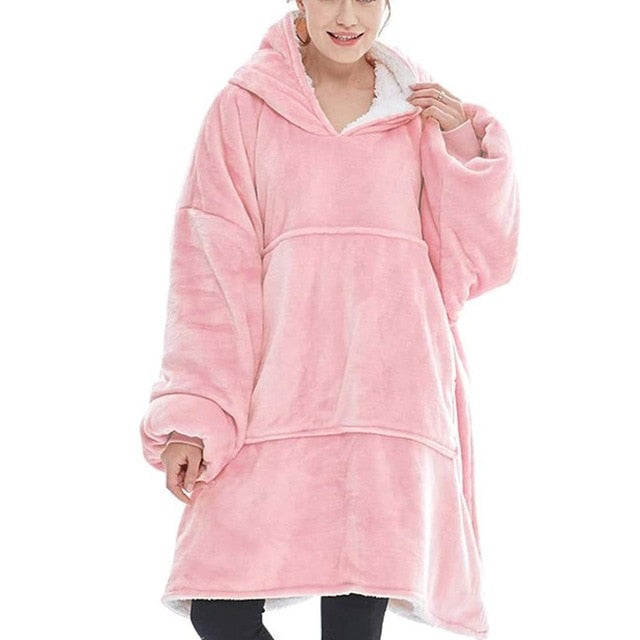 Plaid Sweat Capuche Rose Poudr Univers Plaid