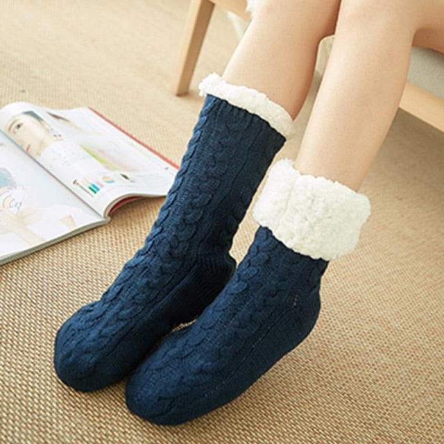 Chaussons chaussettes femme hot sale