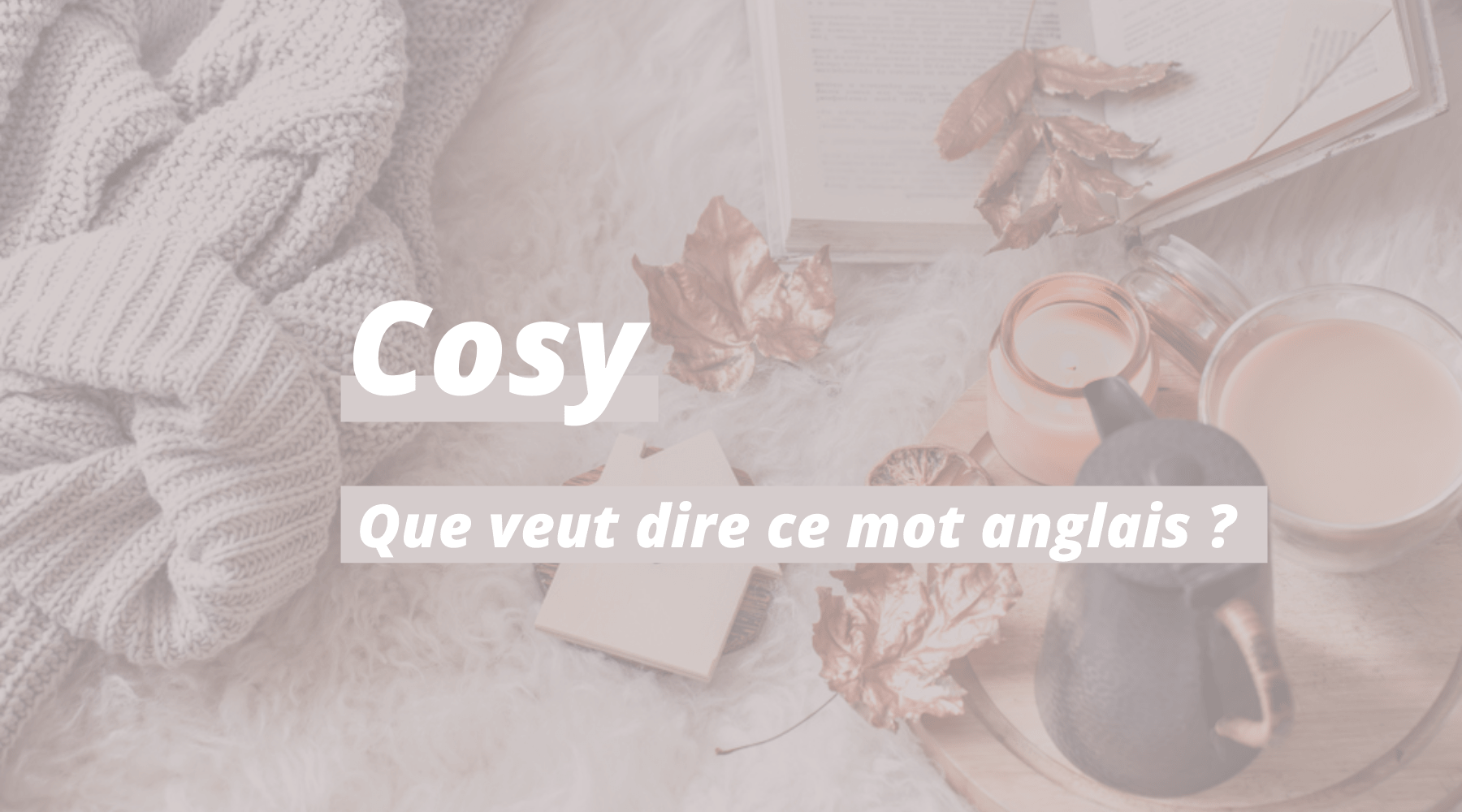 Cosy : Définition du mot Anglais | Univers Plaid