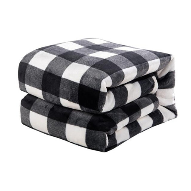 Plaid Ecossais Noir et Blanc Univers Plaid