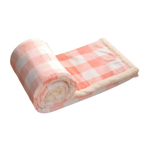 Plaid Ecossais Chaud Rose et Blanc | Univers Plaid