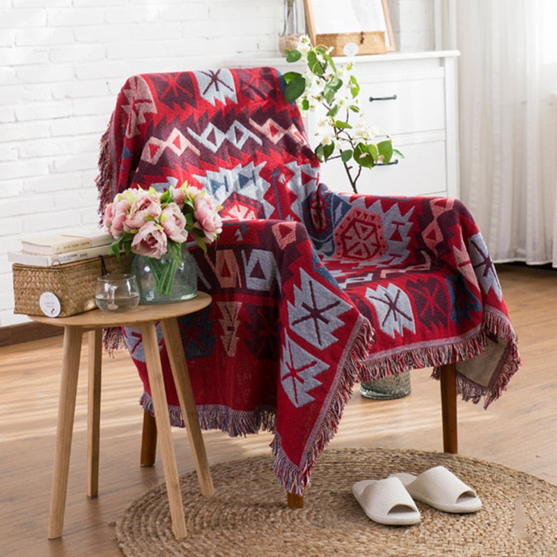 Plaid Ethnique Rouge | Univers Plaid 